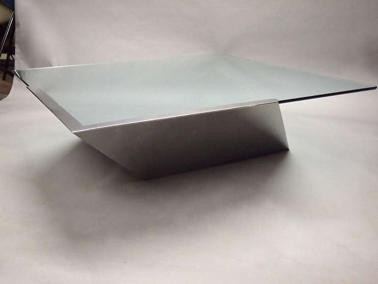 American Coffee Table Designed by J. Wade Beam for Brueton, circa 1970 For Sale