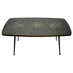 Coffee Table with a Mosaic Tile Top Circa 1950 France