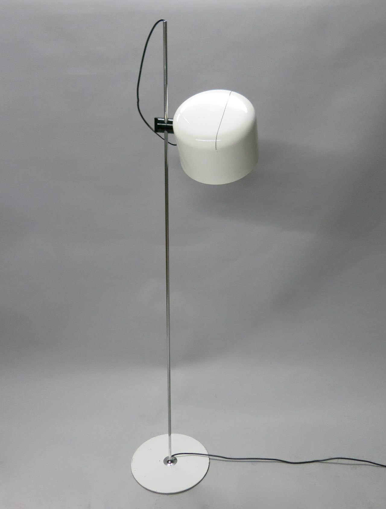 Mid-Century Modern Vintage Coupe Floor Lamp by Joe Colombo for Oluce, 1967, Milano Italy