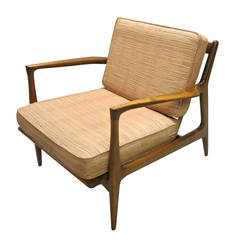 Single lounge Chair by Ib Kofod-Larson for Selig circa 1955 made in