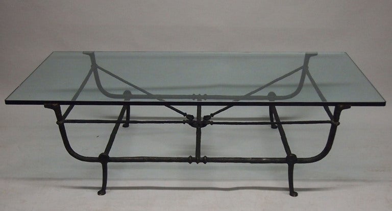 Coffee Table Designed by Giacometti 1934 Signed Chadoff NYC 1984 2
