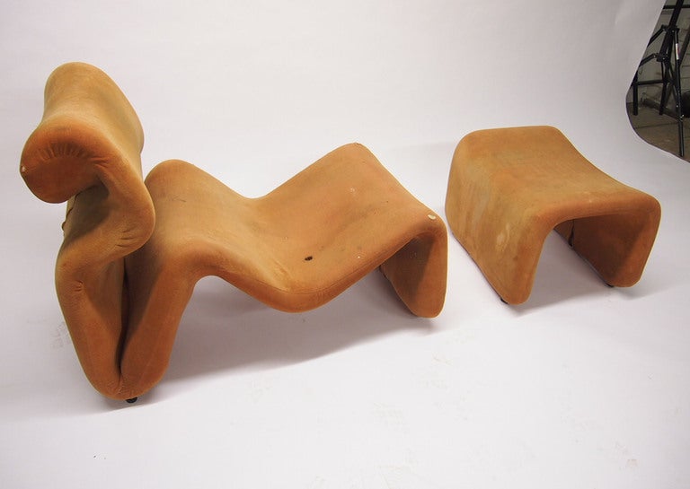 Late 20th Century Jan Ekselius Etcetera Chair & Ottoman Choice of Red/Yellow/Black 1970 Sweden