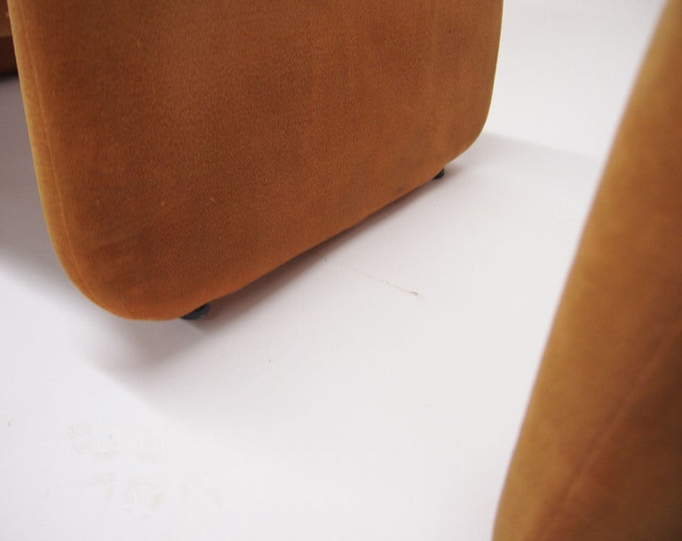 Jan Ekselius Etcetera Chair & Ottoman Choice of Red/Yellow/Black 1970 Sweden 2