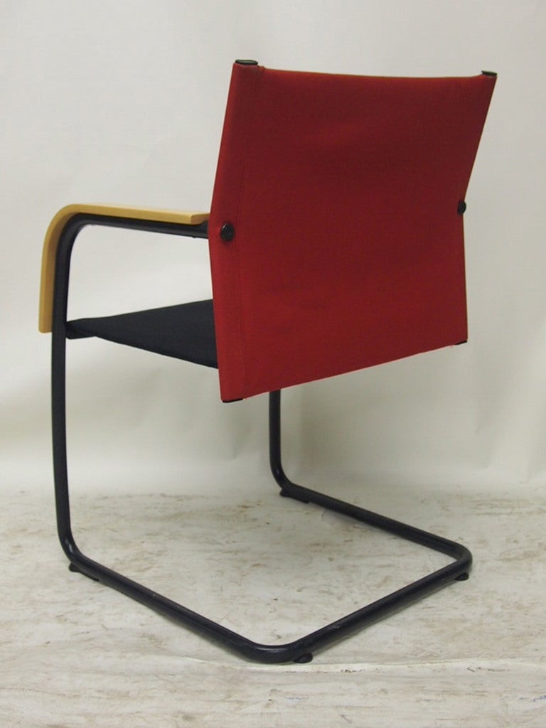 20th Century Set of 16 Chairs all Armchairs all with early Vitra and GS labels 1980 Germany