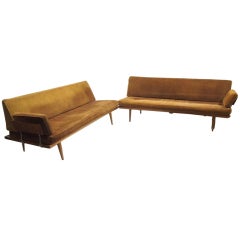 Sofas or Daybeds Designed by Peter Hvidt for John Stuart circa1950 Denmark