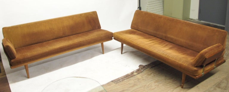 Mid-Century Modern Sofas or Daybeds Designed by Peter Hvidt for John Stuart circa1950 Denmark