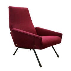 Italian Modern Easy Chair 1950s 1960s