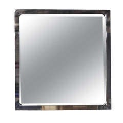 Square Beveled Mirror in the style of Pace circa 1970 American