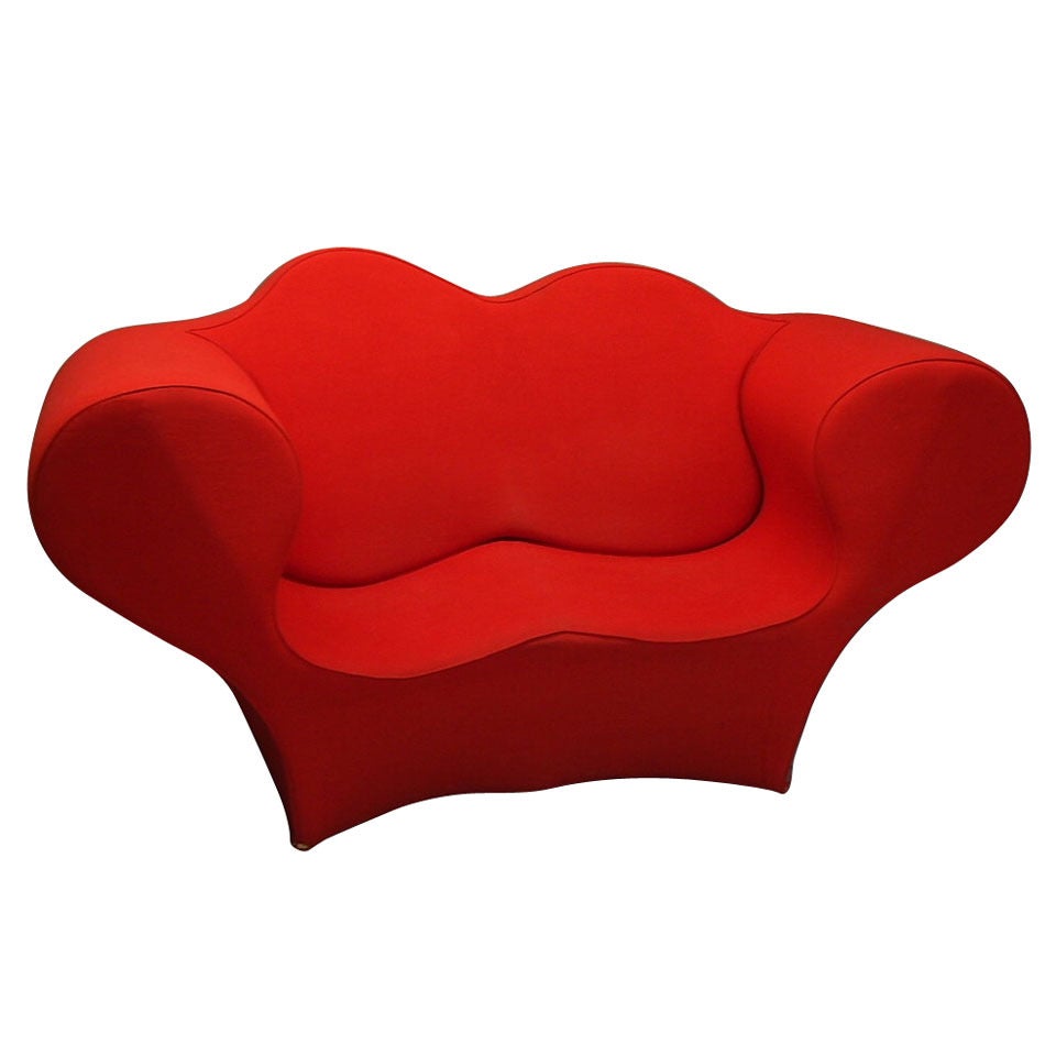 Sofa Love Seat "Double Soft Big Easy" by Ron Arad  1991 Moroso Italy