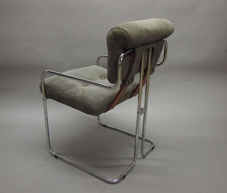Italian Pair of Chairs by Mariani for Pace, Designed by Guido Faleschini, Circa 1975