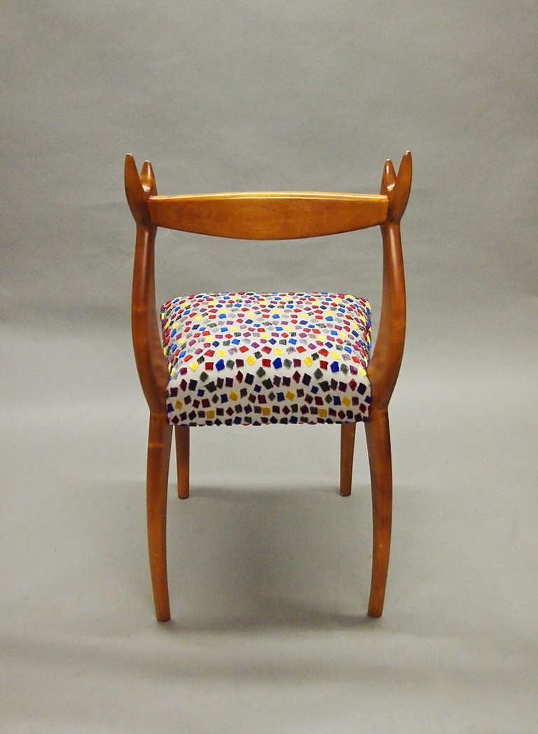 American Four Chairs Designed & Produced by Sergio Savarese Founder of Dialogica NYC Circa 1988
