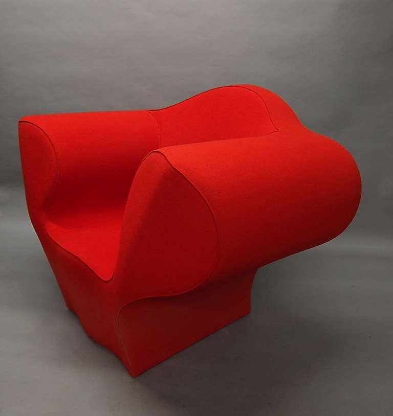 Italian Soft Big Easy Chair by Ron Arad Designed 1988 Produced 1991 by Moroso Italy