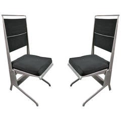Pair of Chairs Designed 1929 by Jean Prouve for Tecta, Fabricated 1981, Germany