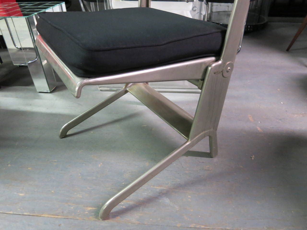 Pair of Chairs Designed 1929 by Jean Prouve for Tecta, Fabricated 1981, Germany In Excellent Condition In Jersey City, NJ