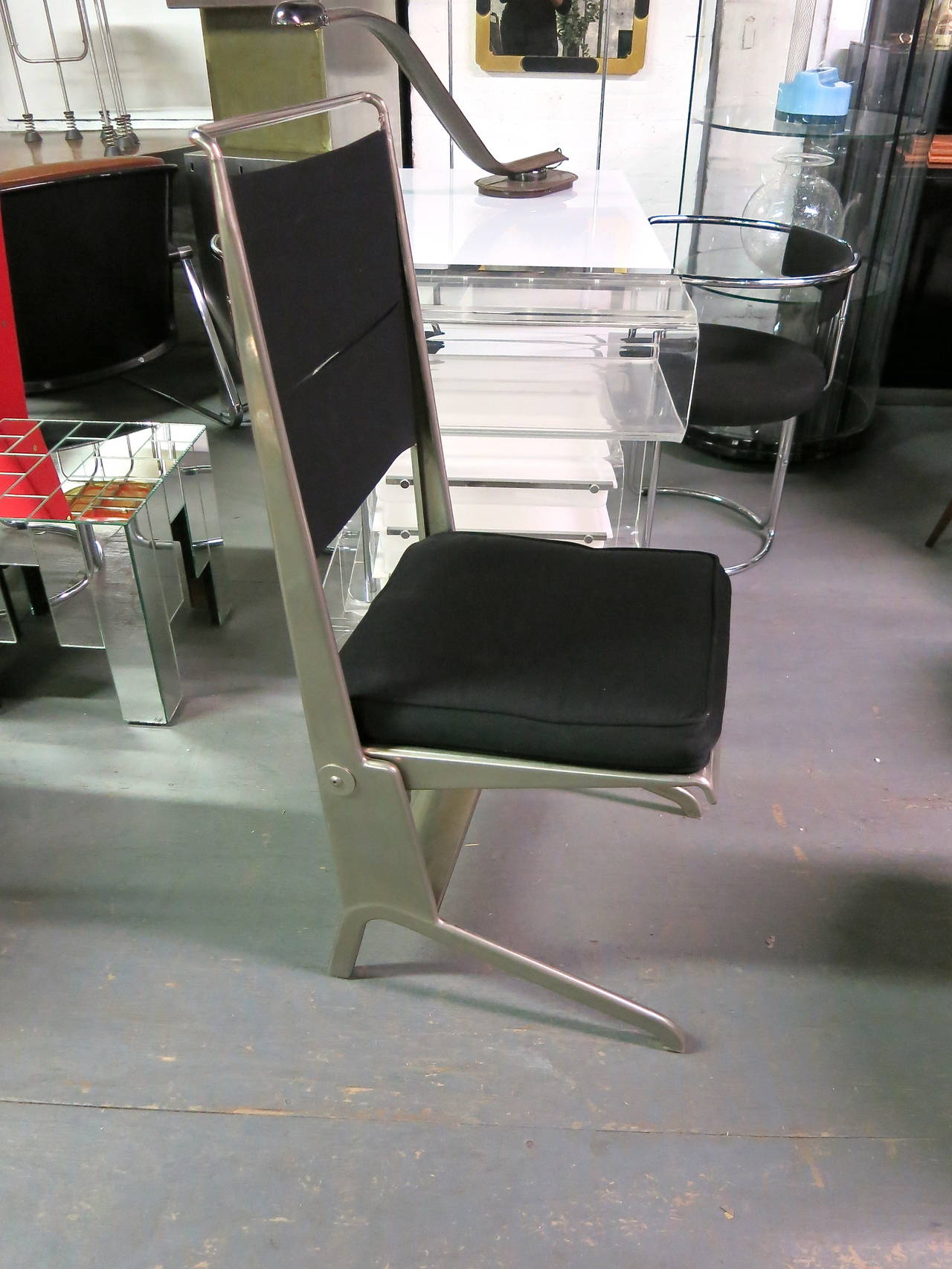 Pair of Chairs Designed 1929 by Jean Prouve for Tecta, Fabricated 1981, Germany 1
