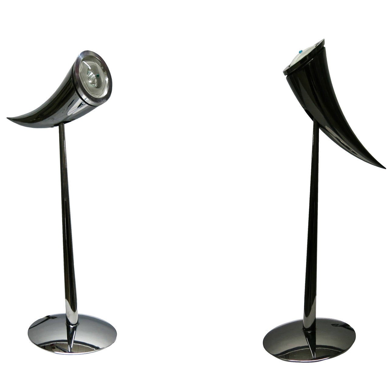 Paar Original Ara-Tischlampen von Phillpe Starck für Flos, 1988, Frankreich