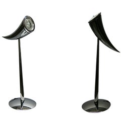 Paire de lampes de table originales Ara de Phillpe Starck pour Flos, 1988, France