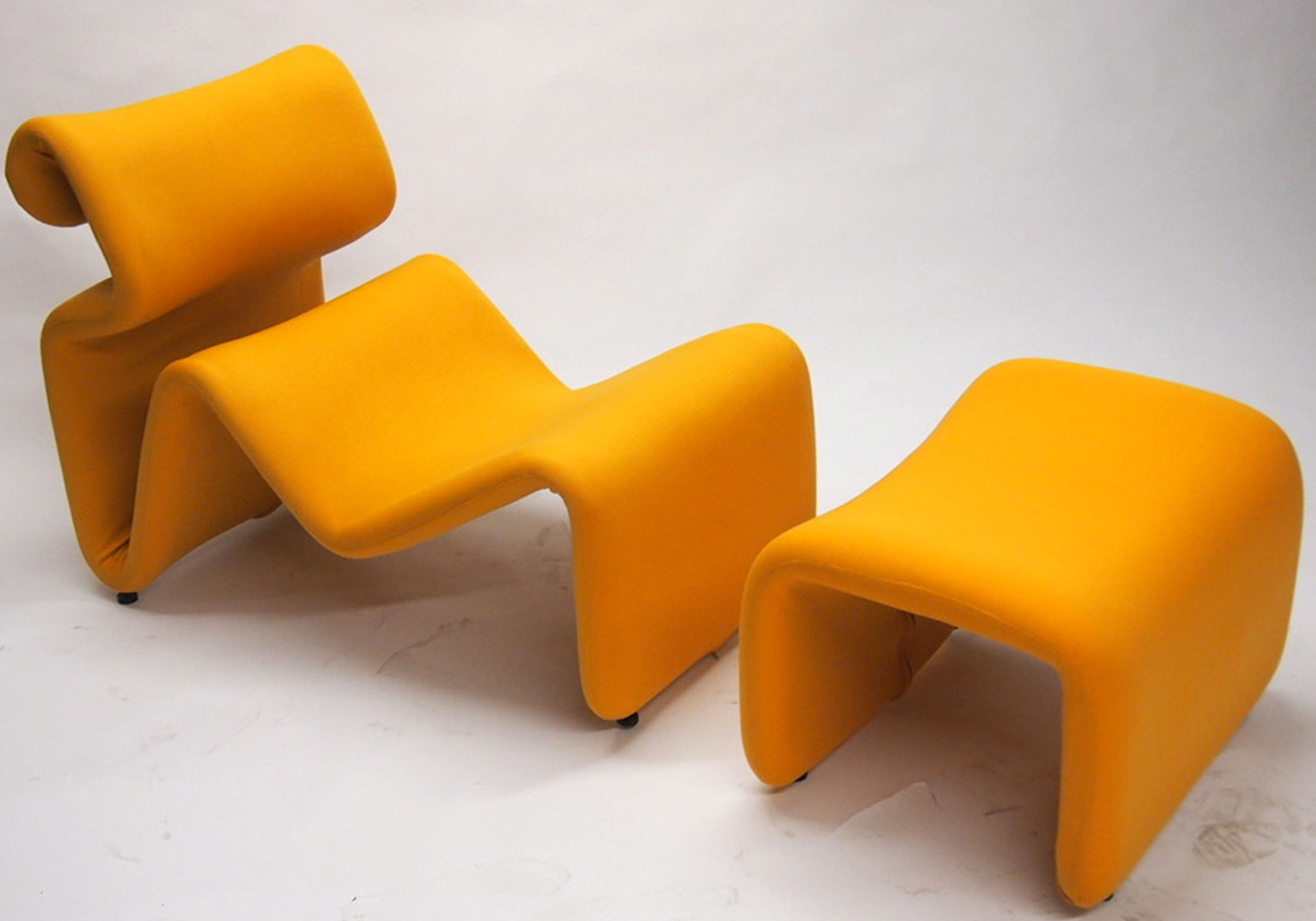 Lounge Chair & Ottoman "ETCETERA" Designed by Jan Ekselius Circa 1970 Sweden