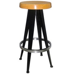Vintage 10 Stools "West Broadway"  in the style of Jean Prouve  France
