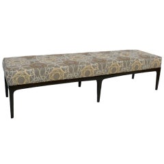 72" Mid Century Modern Upholstered Bench