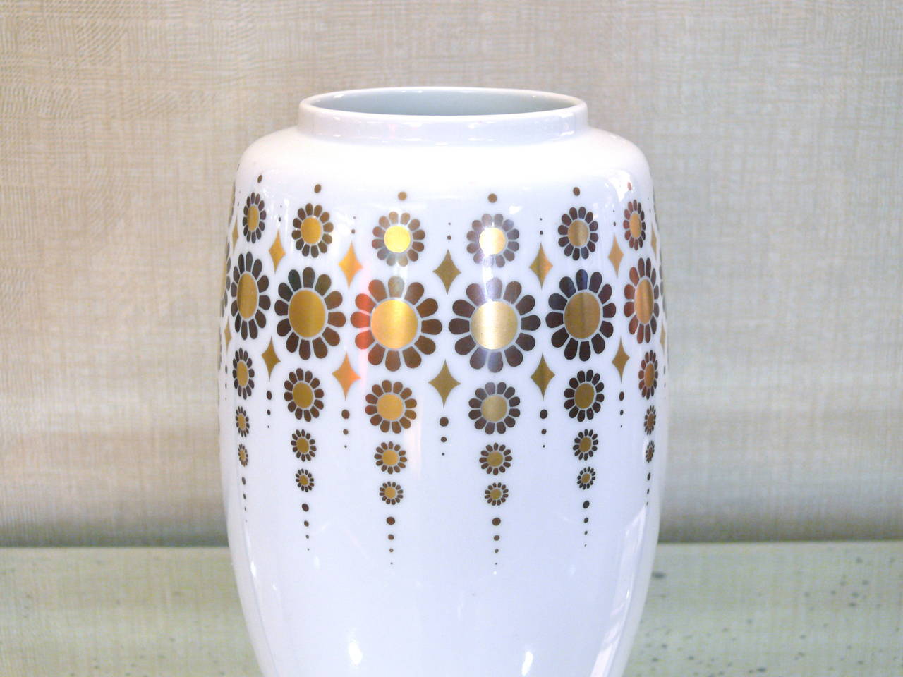German Porcelain Vase by Alboth & Kaiser For Sale