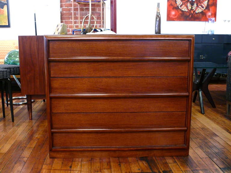 Mid-Century Modern Pair of T.H. Robsjohn-Gibbings Chests or Commodes For Sale