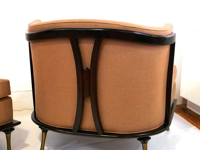 American Racer Back Mid Century Slipper Chairs
