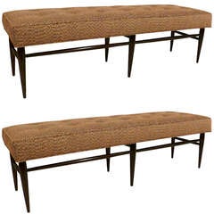 Pair of Milo Baughman Style Benches