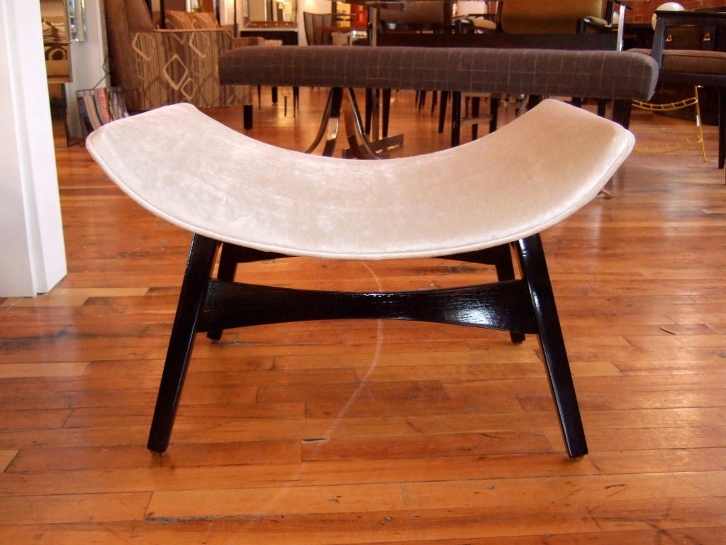Curvaceous Velvet Ottoman
