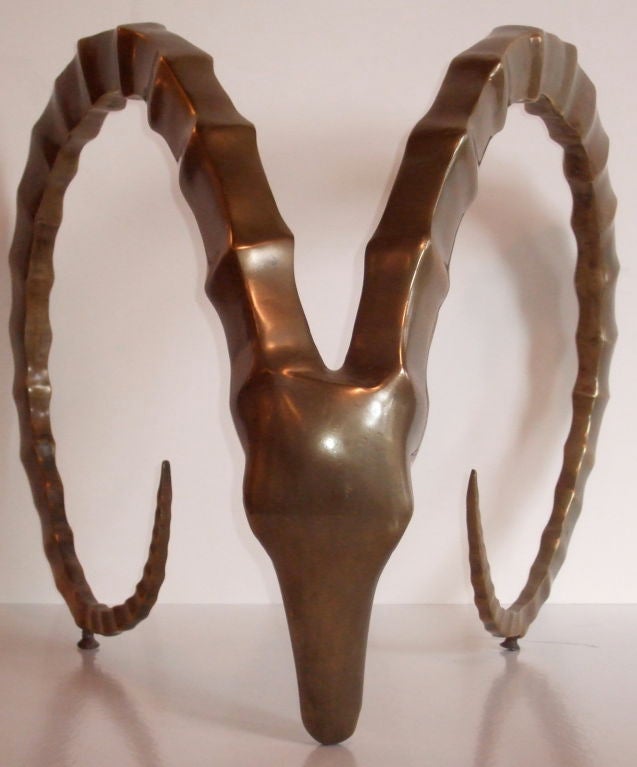Pair of Large Ibex Heads at 1stDibs