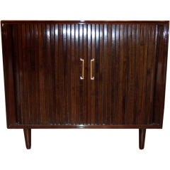 Mid Century Tambour Cabinet Mid Century Tambour Cabinet