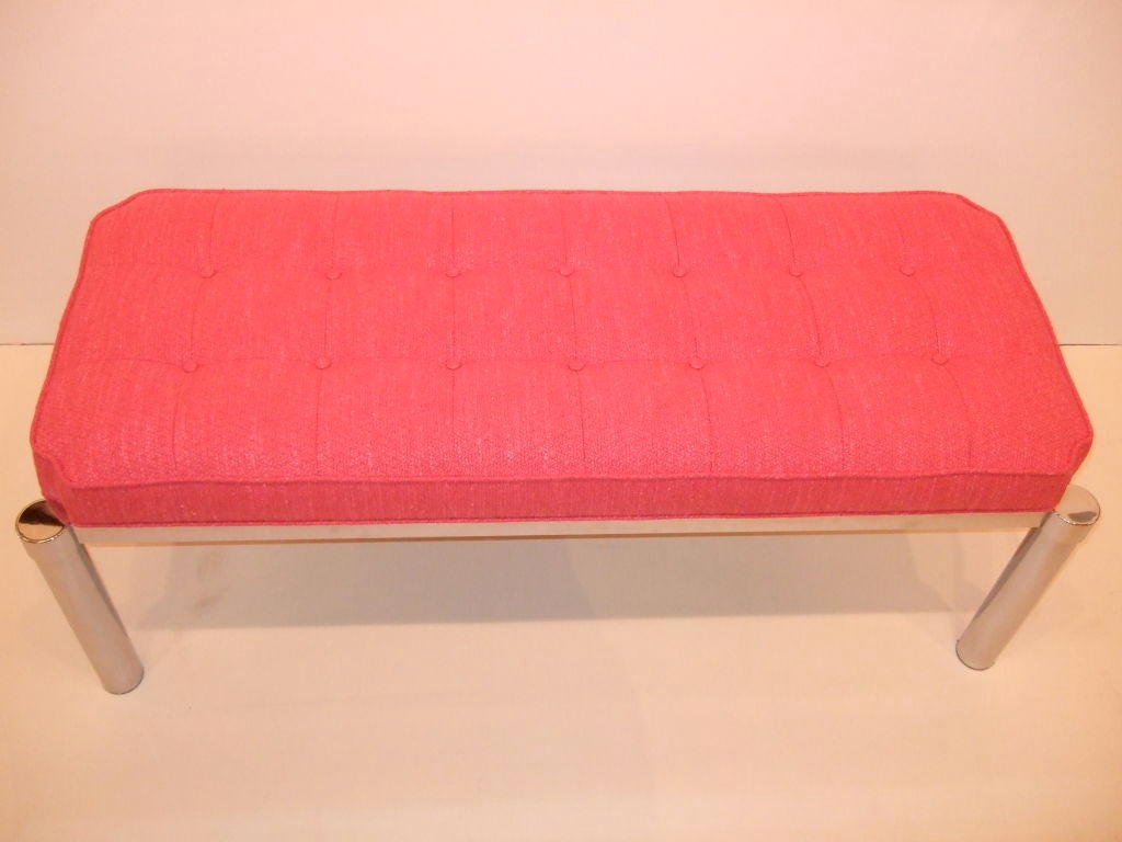 Pretty in Pink 4 Life Mid Century Bench 1