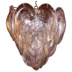 Mazzega Tiered Disc Chandelier