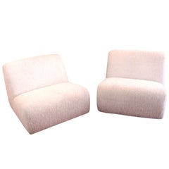 Vintage Pair of Modular Slipper Chairs