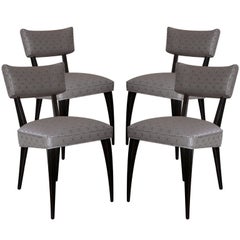 Set of Four Side Chairs in the Manner of Ico Parisi