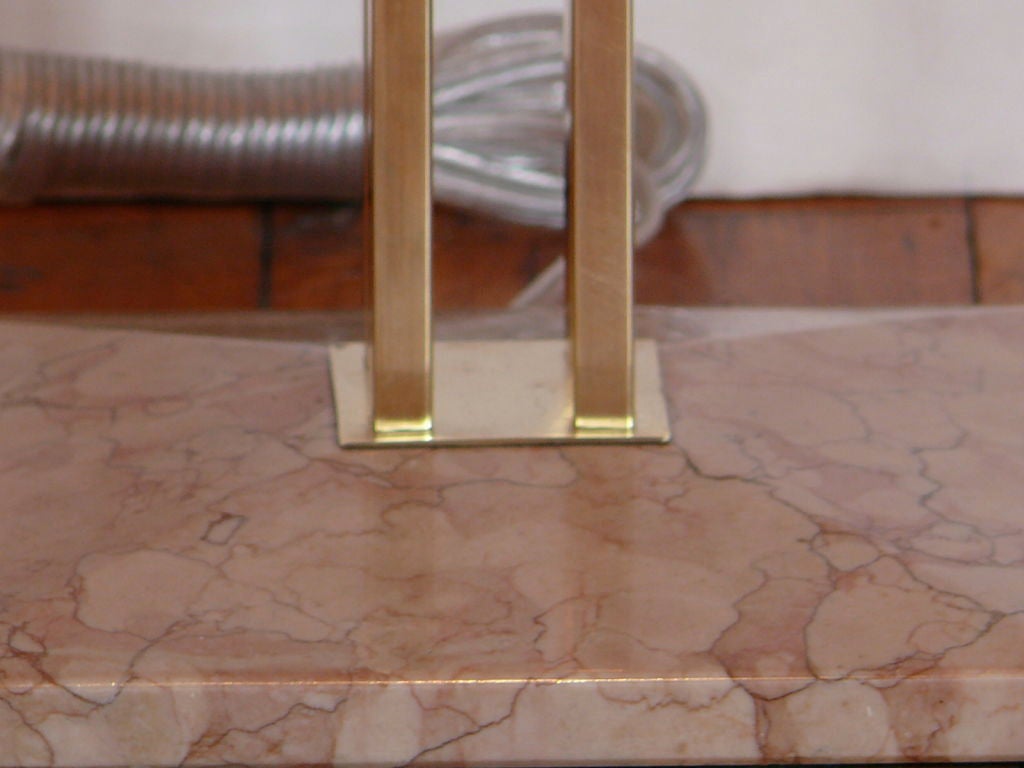 Mid Century Brass Table Lamp In Excellent Condition In New York, NY