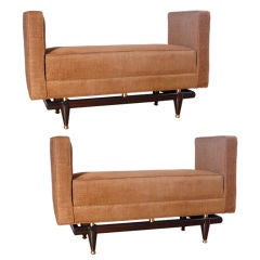 Pair of Mid Century Benches