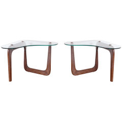 Pair of Sculptural Freeform End Tables