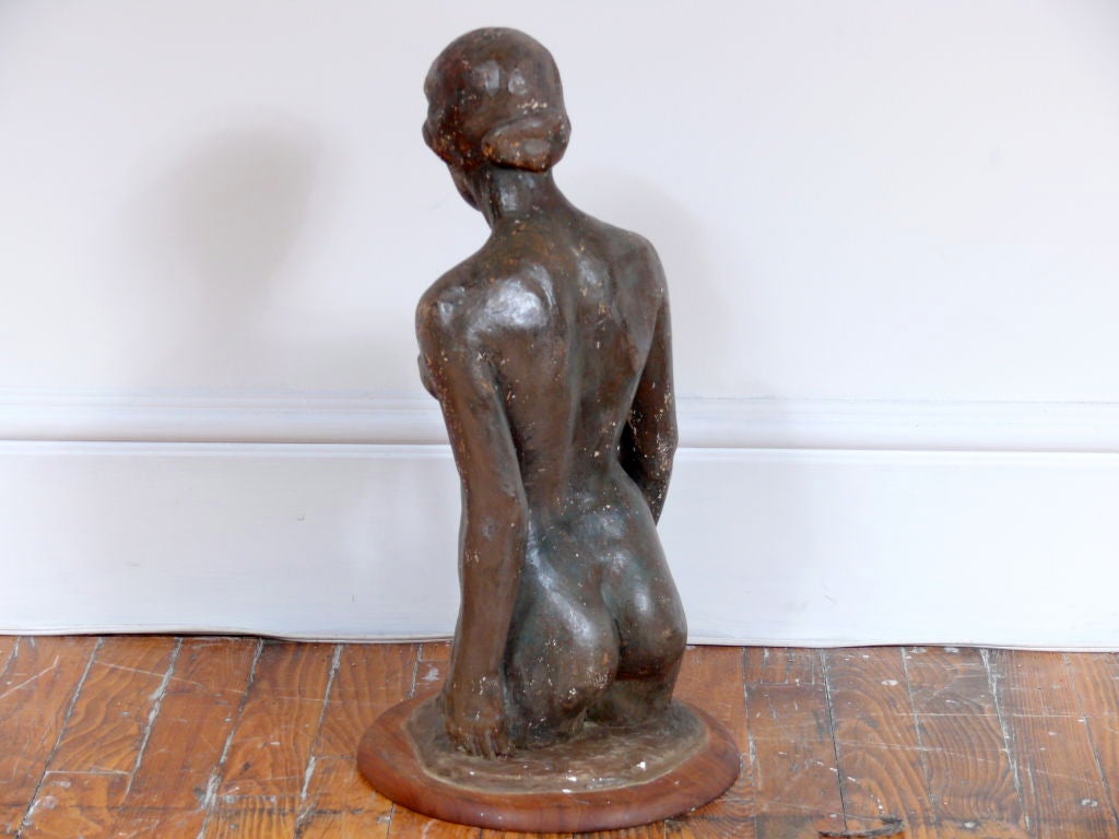 Female Deco Torso Sculpture For Sale 1