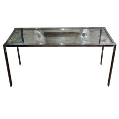 Milo Baughman Style Console Table