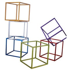 Vintage Decorative Cube Sculptures