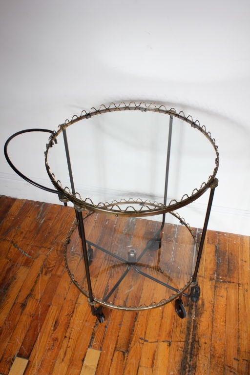 Scalloped French Bar Cart 1