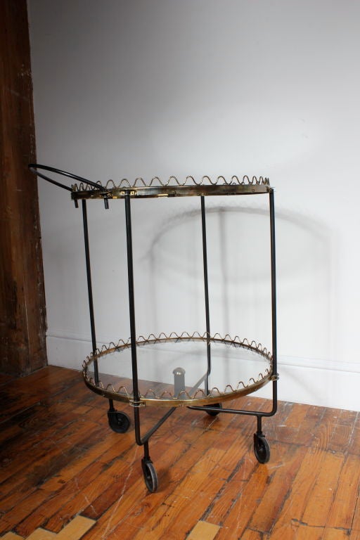 Scalloped French Bar Cart 2