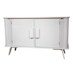 Streamlined Lacquered Credenza