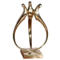 Figurative Brass Bird Sculpture