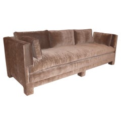 Billy Baldwin Style Plush Sofa