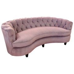 Sumptuous Curved Tufted Back Sofa