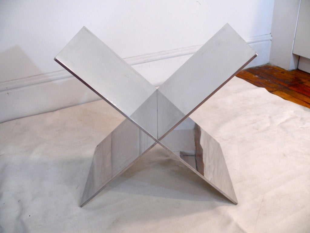 Paul Mayen for Habitat X Shaped Magazine Rack at 1stdibs