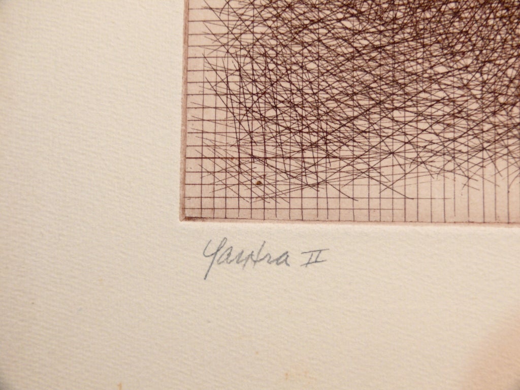 20th Century Yantra II Unfinished Proof Third State by Vincent Longo For Sale