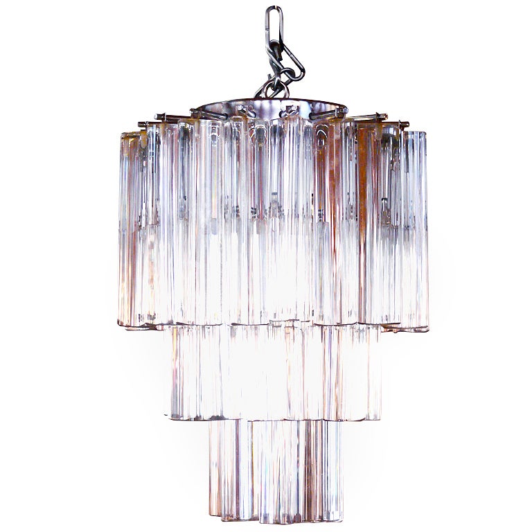 Venini Three-Tiered Chandelier For Sale